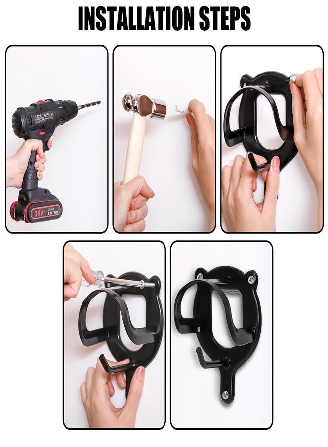 Cididu 12 Counts Horse Bridle Rack, Metal Bridle Hooks Bracket, Bridle Holder Wall Mount with Tubes and Screw, Horse Tack Harness Storage Halter Hanger for Tack Room Horse Barn Supplies - Image 5